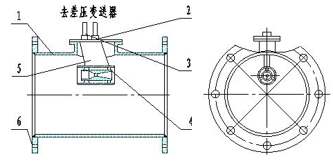 單點多重安裝結(jié)構簡圖(當管道尺寸為300~1000mm選用)